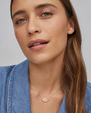 New Retails $105+ Kendra Scott Elisa Gold Pendant Necklace in Rose Quartz, genuine and undyed stone inspires love, healing, and nurturing