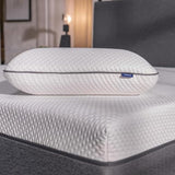 New EMMA Memory Foam Pillow | Queen Size 16" x 28" | Breathable Bed Pillow with Head and Neck Support | Adjustable & Customizable with 3 Layers | Removable and Washable Cover Retails $99+
