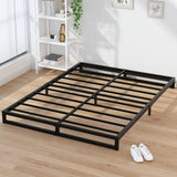 New in box! Retails $160+ EMODA 7 Inch Queen Bed Frame No Box Spring Needed Heavy Duty Metal Platform BedFrame Queen Size with Steel Slats, Easy Assembly, Black