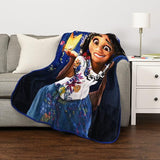 New EXPRESSIONS Disney Encanto Fleece Blanket, All Season Super Soft Cozy Flannel Blanket, Gift Idea for Kids of All Ages, 50" x 60"