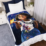 New EXPRESSIONS Disney Encanto Fleece Blanket, All Season Super Soft Cozy Flannel Blanket, Gift Idea for Kids of All Ages, 50" x 60"