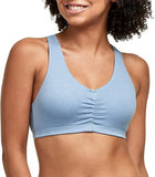 NEW Hanes Cooling Comfort Women's Bralette Pack, X-Temp, ComfortFlex Fit, Light Blue, Sz XL