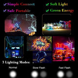 New EL Wire Portable Set, MaxLax 9ft Cuttable Battery Pack Neon Glowing Electroluminescent Wire Light kit(Yellow, Blue, Red, Orange, Pink)for Halloween Decorations DIY for cars, costumes etc