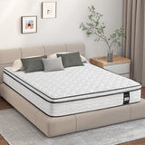 NEW MARNUR 10 inch Full Hybrid Mattress with Gel Infused Memory Foam, Medium Firm, Euro Top NOTE: REMOVABLE COVER HAS DIRT ON SIDES FROM TRANSPORT! The cover can be washed, mattress is new, see pics