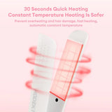 NEW HODEKT Mini Hair Straightener And Portable Curler Hair Straightening Iron, White