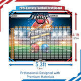 New Fantasy Football Draft Board 2022-2023 Kit - Extra Large Set with 576 Player Labels - Premium Color Edition[14 Teams 20 Rounds]