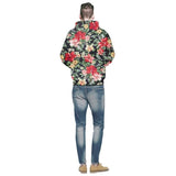 New Stylish Men 's Sweater,Women Men Flower Hoodies Pullover Hoodie Sweatshirt Casual Long Sleeve Top - Multicolor Sz 3X