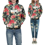 New Stylish Men 's Sweater,Women Men Flower Hoodies Pullover Hoodie Sweatshirt Casual Long Sleeve Top - Multicolor Sz 3X