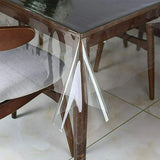 NEW Qucyy Clear PVC Tablecloth Protector 60 x 84 Inch, Rectangle Table Cloth Protector Oil Spill Proof Wipe Clean Table Cover, Rectangle Clear Desk Mat, Table Pad Mat for Home Dining Room