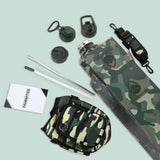 New Retail $60+ Monster Size FAHRMOSIS 64OZ Insulated Water Bottle with Strap Stainless Steel Sports Water Bottle with 3 Lids (Straw, Chug and Flip Lid) Half Gallon Water Jug - CAMO