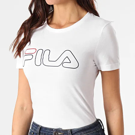 New Women's Fila Core Logo Stretch Tee, Sz L