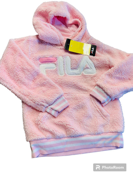 New with tags! Fila | Girl's Hoodie | Pink | Fuzzy, sz 6/6X