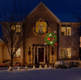 NEW Gemmy Lightshow Projection Multi-Function Green/Red/White Electrical Outlet Multi-design Christmas Indoor/Outdoor Light Show Projector