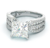 NEW Retails $85, Jzora Stunning Handmade Classic Princess Sterling Silver Simple Style Egagement Ring, Sz 5