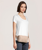 NEW Mytagalongs Women's Belt Bag, Cream! Wear around waist or crossbody