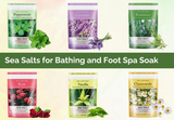 NEW Retails $43, Spa Luxetique Sea Salt Bath Gift Box, 8 Pcs