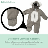 NEW Retails $55, Koala Fleece Bunting Baby Onesie, Sz 3-6 months