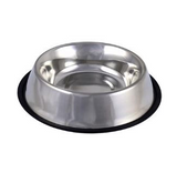 NEW Non-Skid Non Tip Large Stainless Pet Bowl 64 Oz