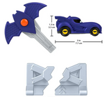 NEW Fisher Price DC Batwheels Key Car Racer Bam The Batmobile Vehicle