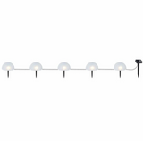 NEW Retails $60, Set of 5 LED solar lamps in hemisphere shape