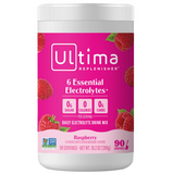NEW Retails $64, Ultima Replenisher Hydrating Daily Electrolyte Powder, Raspberry, 90 Serving Canister - Sugar Free, 0 Calories, 0 Carbs - Gluten-Free, Keto, Non-GMO with Magnesium, Potassium, Calcium, BB: 04/26