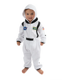 NEW Retails $52, Cuddle Club One Piece Romper Hooded Fleece Onesie Jumper for Baby, ASTRONAUT, Sz 3-6 months
