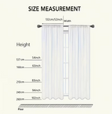 NEW Fashionable Curved-strip Golden-foiled Sheer Curtain, Rod Pocket Hanging Style, Provides Sun Protection, Privacy, and UV Protection. Suitable for Various Holiday Decorations, 2 Panels, 39" X 47" L