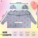 NEW Couples Hoodies Pajamas, Oversized Matching Onesies Sweatshirts Two Person hoodie with Pockets, Blue/Grey