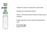 Retails $28+ NEW Tritan ECO Water bottle Mepal Vita 500 ml - Nordic sage, Leakproof with carry loop, 2 openings for easier drinking, refilling and cleaning. Made in Netherlands!