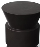 NEW Retails $324, Artisan crafted Indoor/Outdoor Urbia Mixx Jackson Stool/Table In Lava, very heavy, Small Chip on Top