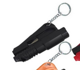 NEW 3 in 1 Safety Car Escape Keychain Seatbelt Cutter and Window Breaker, Car Window Breaker Keychain Seatbelt Cutter Glass Breaker, Car Emergency Escape Tool for Automotive Accidents, BLUE