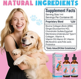 NEW Liquid Collagen for Dogs Added Natural Pet Probiotics, 2oz (60ml) Enhance Joint Supportand Mobility, Collagen for Dogs Relieve Pet Skin Allergies, Itching, Suitable for Cats and Dogs, BB: 12/27