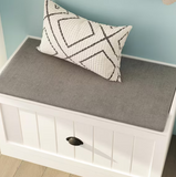 NEW IN BOX Retails $245+ Wayfair White Wood Shoe Storage Bench, Coat Hanger (Shoe Storage, Bench & Hanger)