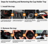 NEW 1pc Car Meal Tray Holder Cup Holder Phone Stand Storage Rack, Car Interior Accessories