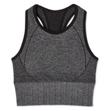 NEW Athletic Works Women's Seamless Sports Bra, Grey, Sz XXL