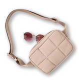 NEW Mytagalongs Women's Belt Bag, Cream! Wear around waist or crossbody