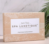 NEW Retails $43, Spa Luxetique Sea Salt Bath Gift Box, 8 Pcs