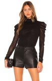 NEW Retails $298, Remy Top Diane von Furstenberg, Black, Sz XL