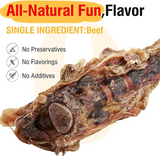 NEW Sealed Natural Beef Tail Bones for Dogs - Long-Lasting Dental Chew, Rawhide-Free & Digestible Dog Treats, Single Ingredient Grass-Fed Beef, BB: 05/27