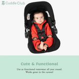 NEW Retails $52, Toddler Cuddle Club One Piece Romper Hooded Fleece Onesie Jumper, MONKEY, Size 3T