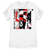 NEW Retails $40, Women's Space Jam: A New Legacy Stay Tuned Panels Red and Black T-Shirt, Sz S