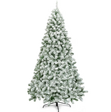 NEW IN BOX Retails $180, Costway 7.5-ft Flocked Artificial Christmas Tree, Unlit, 1346 snow flocked tips