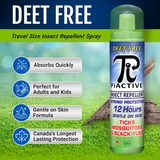 NEW Retails $13+ ™ Travel Size 12-Hour Deet-Free Insect Repellent Pump Spray, 100Ml