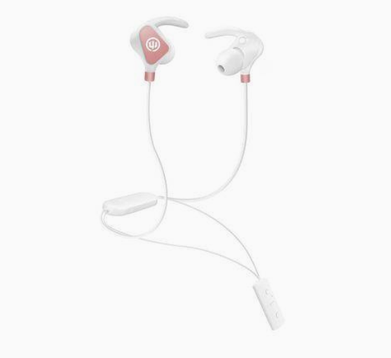 NEW Wicked Audio Ex2500 W/ Mic + Track Control Wireless Bluetooth In-Ear Headphones, Rose Gold