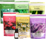 NEW Retails $43, Spa Luxetique Sea Salt Bath Gift Box, 8 Pcs