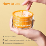 NEW Sealed SPODARE Day/Night Cream Set, Anti-Wrinkle Hydrating Day Gel with Vitamin C, Firming Renewal Night Cream with Vitamin A, 2-in-1 Anti-Aging Duo for All Skin Types, 2 * 1.7 Fl Oz, BB: 08/28