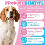 NEW Liquid Collagen for Dogs Added Natural Pet Probiotics, 2oz (60ml) Enhance Joint Supportand Mobility, Collagen for Dogs Relieve Pet Skin Allergies, Itching, Suitable for Cats and Dogs, BB: 12/27