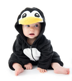 NEW Retails $55, Penguin Fleece Bunting Baby Onesie, Sz 18-24 months
