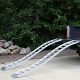 NEW Retails $250, CargoSmart Aluminum S-Curve Fixed Ramp Pair, 90-in Ready to use No Assembly Required