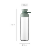 Retails $35+ NEW Tritan ECO Water bottle Mepal Vita 900 ml - Nordic sage, Leakproof with carry loop, 2 openings for easier drinking, refilling and cleaning. Made in Netherlands!